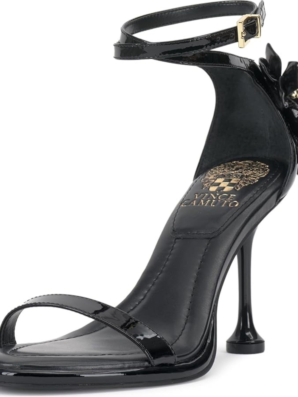 Vince Camuto Tanvie Floral Embellished Leather High Heel Sandals